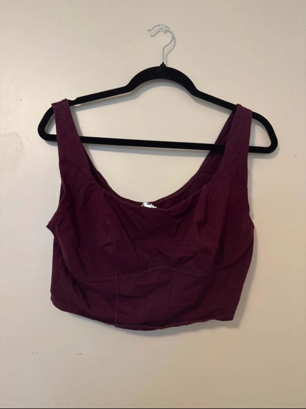 PINK Victoria's Secret Burgundy Cropped Tank